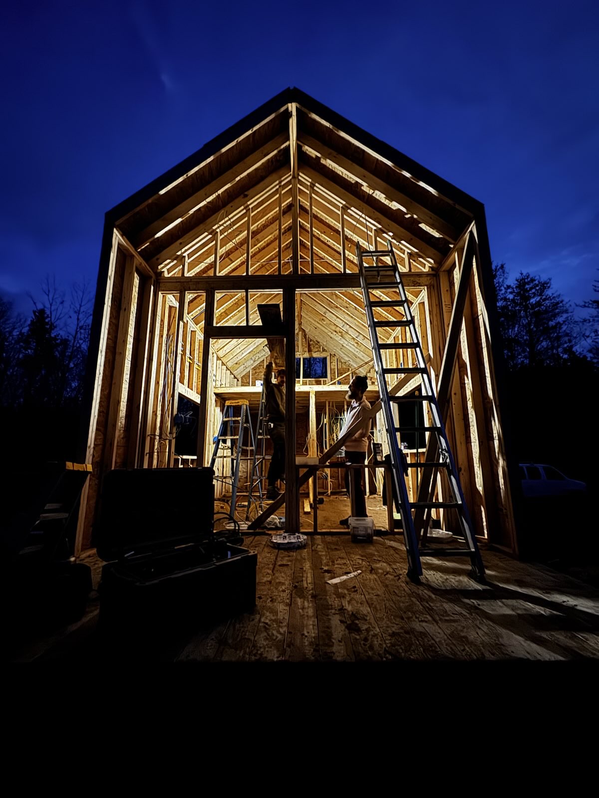 Cabin project in progress - showcasing our attention to detail